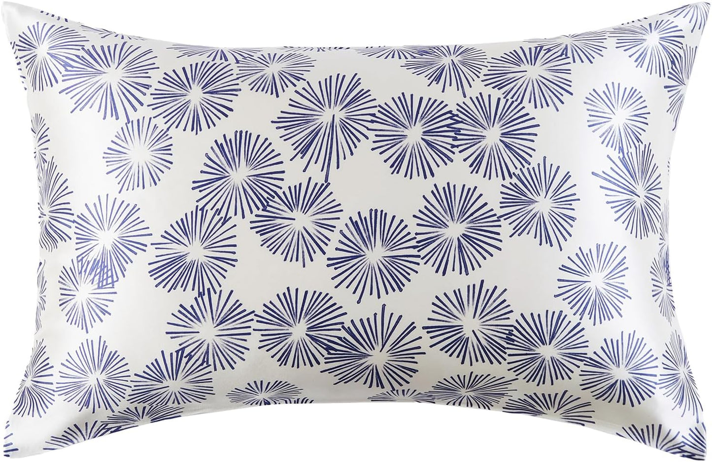 THXSILK Dandelion Style 6A+ Grade Mulberry Silk Pillowcase for Hair and Skin, 22 Momme Silk Pillow Case with Hidden Zipper, Organic Silk Pillowcase Queen Size 20x30 inches, 1PC, Dandelion