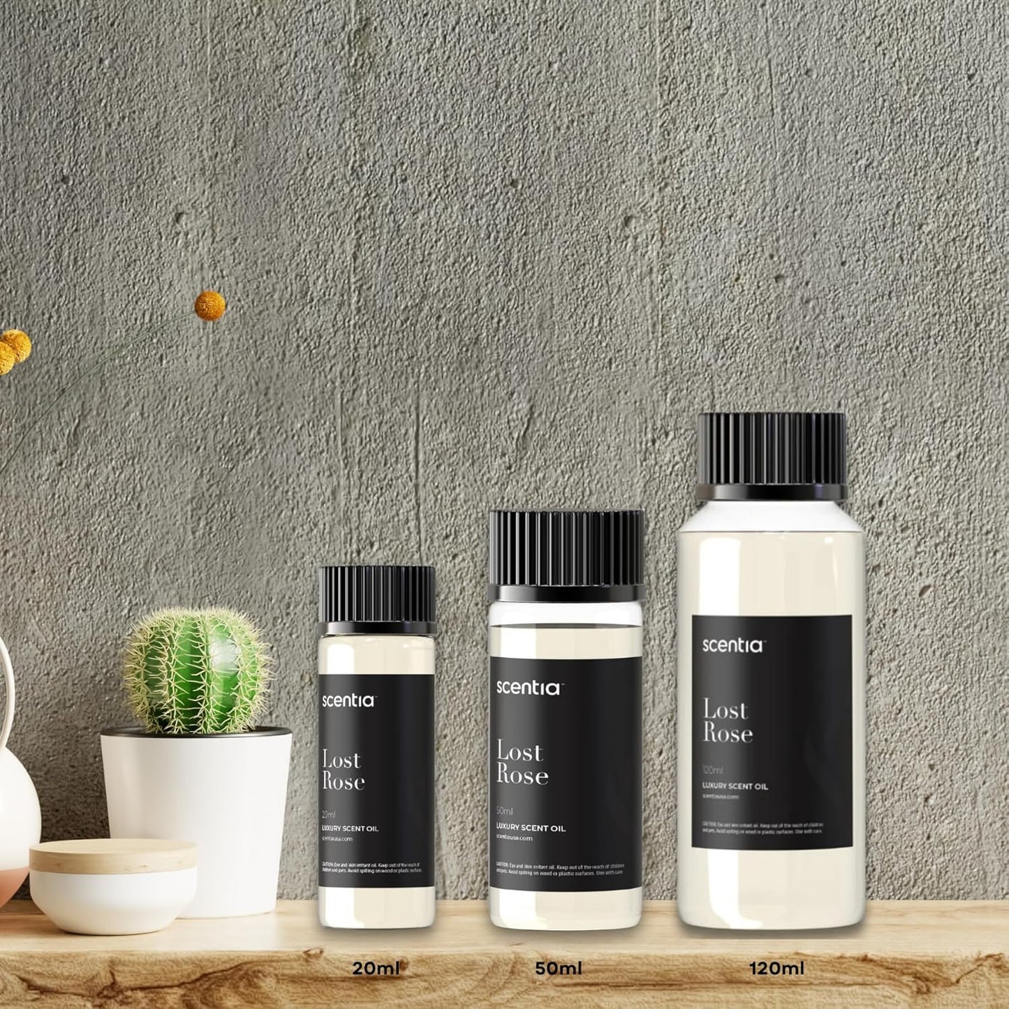 Scentia Hotel Diffuser Oil Inspired by Fairmont Hotel - 50 mL 1.69 fl oz -Essential Oil Blend Rose, Oud Wood & Clove Notes for Aromatherapy Diffusers - Lost Rose, Thanksgiving Gift