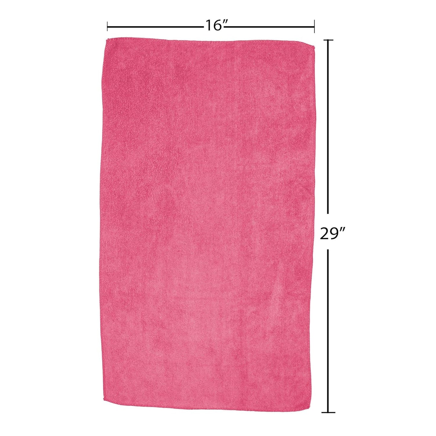 Fromm Softees Microfiber Salon Hair Towels for Hairstylists, Barbers, Spa, Gym in Hot Pink/Orange, 16" by 29", 10 Count Perfect Hair Care Towel for Drying Curly, Long, Wavy Hair