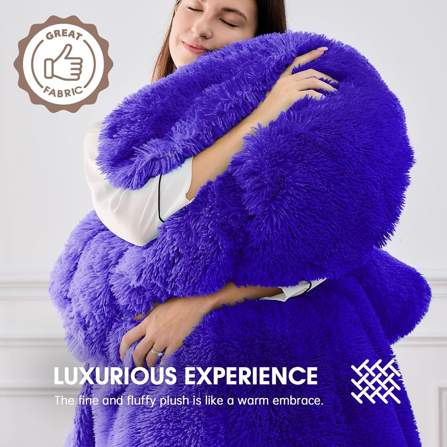 Heated Electric Blanket Throw,Warm Winter Birthday Gifts for Women Her Grandma-Faux Fur with Soft Sherpa,10 Heat Settings,5 Time Settings with Fast Heating, 50x60, Sunset Purple