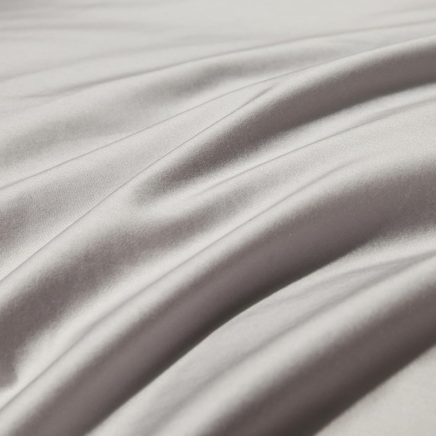 MooMee Duvet Cover Set 100% Extra Long Staple Cotton 600 Thread Count Silky Sateen Smooth Luxury Soft Breathable Durable Hotel Quality Bedding, 3 Pieces (Pastel Purple, King 104"x90")