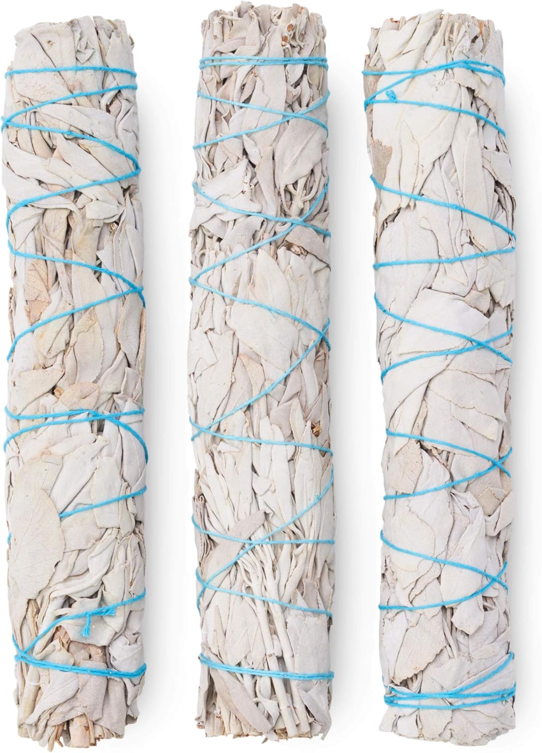 9-Inch White Sage Smudge Sticks ~ Sustainably Harvested ~ for Smudging & Cleansing ~ Instructions Included (3 Pack)