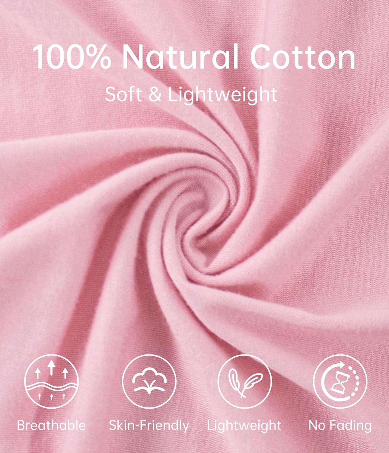 ANLIQI Women's 100% Cotton Robes Long Zipper Front House coats 3/4 Sleeve Bathrobes Lightweight Full Length Robe with Pockets