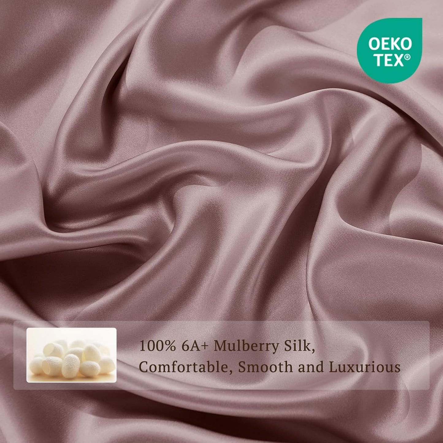 THXSILK 100% Pure Mulberry Silk Duvet Cover Set 3 Piece, 6A+ Grade Luxury Soft Bedding Silk Sheets for Hair and Skin, 1 Pcs Duvet/Quilt/Comforter Cover with 2 Zippered Pillowcases (Purple, Queen)