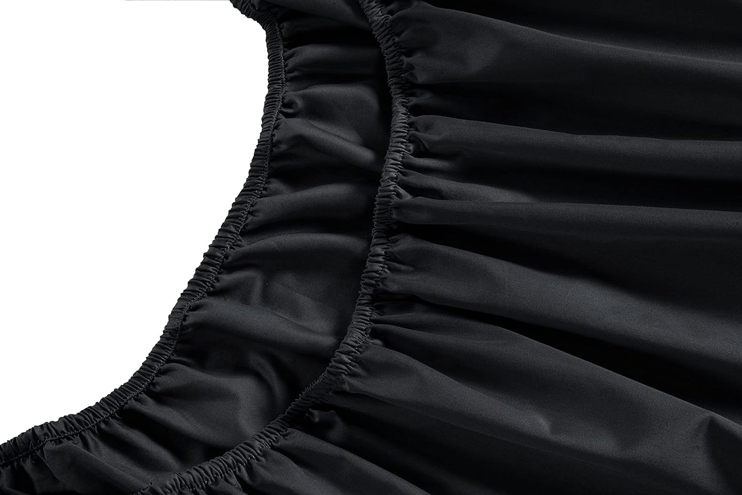 LANE LINEN Twin XL Sheets Set – 450 Thread Count 100% Long Staple Cotton, Soft & Cooling Sateen Weave, 15” Deep Pocket Fully Elasticized Twin XL Fitted Sheet, Hotel Quality, Black