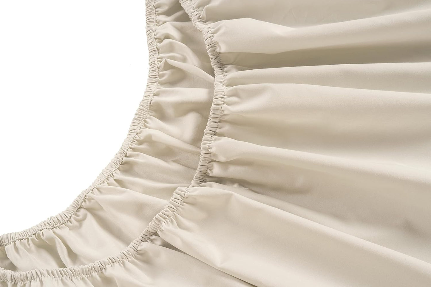 LANE LINEN California King Bed Sheets – 450 Thread Count 100% Cotton Sheets, Soft Sateen Weave, 15” Deep Pocket Fully Elasticized Fitted Sheet, Naturally Cooling & Machine Washable, Ivory