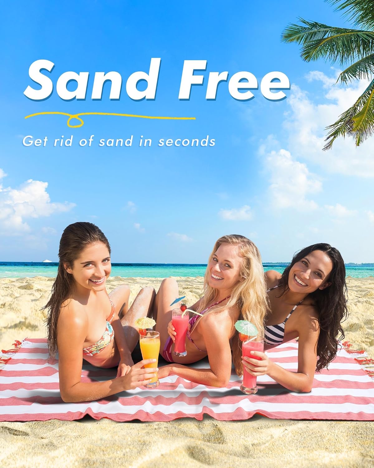 2 PacksOversized Cotton Turkish Beach Towels 74"x38" Thin Quick Dry Sand Free Pool Swim Bathing Towel Extra Large Blanket Adult Travel Essentials Accessories Summer Vacation LightGreen Purple Stripe