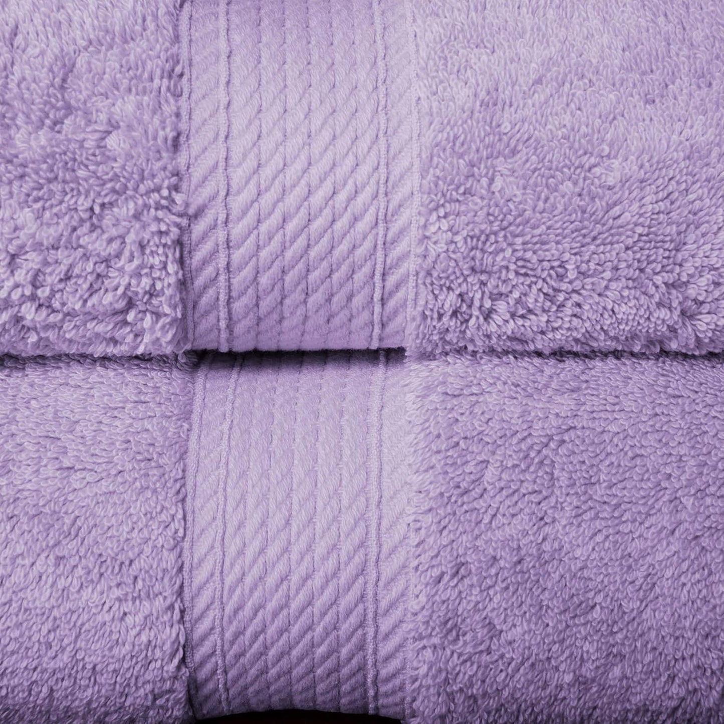 Superior Egyptian Cotton Pile 10 Piece Towel Set, Includes 2 Bath, 4 Hand, 4 Face Towels/Washcloths, Ultra Soft Luxury Towels, Thick Plush Essentials, Guest Bath, Spa, Hotel Bathroom, Purple