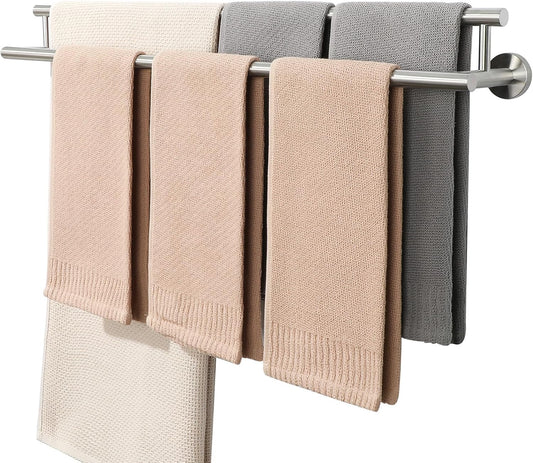 Alise Double Bath Towel Bars Towel Racks for Bathroom Lavatory,32 Inch Wall Mount Towel Holder SUS304 Stainless Steel Towel Hanger Towel Rail,GYT6902-800-LS Brushed Nickel