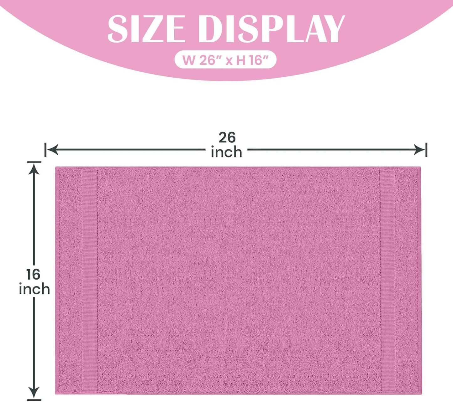 Reed&Pick Hand Towels (Pack of 24) Pink Economy Towels Salon Towels - 100% Cotton Spa Towel– 16 x 27 Inches Highly Absorbable, Facial, Gym, Hair Face Towels Bulk
