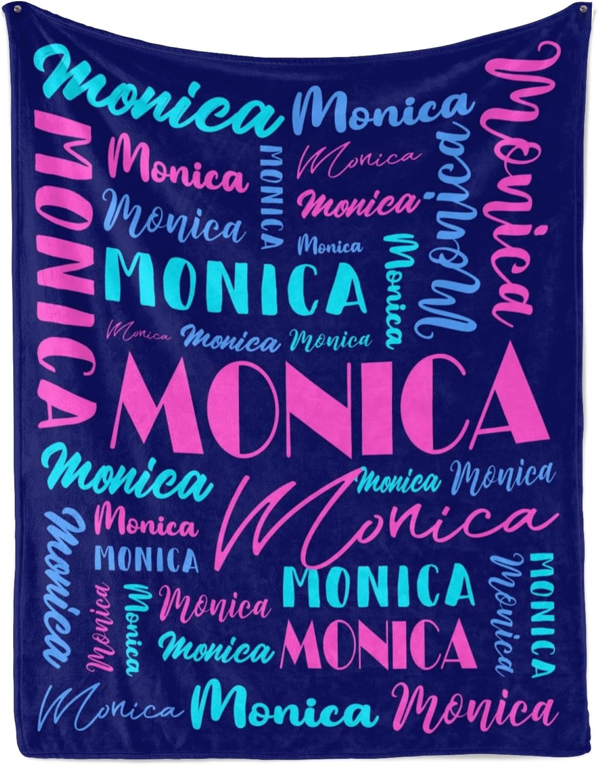 Name Blanket Personalized Blanket for Adult Kids Flannel Customize Throw Blanket Custom (Color 29, 60 x 80 Inches)