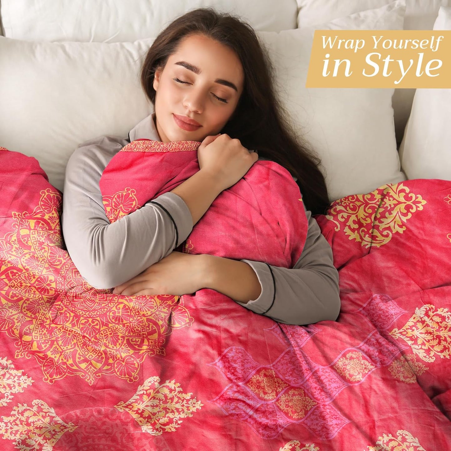 Maison d' Hermine Throw Blanket for Couch Lightweight Soft Warm Breathable Cotton Throw Blankets for Bed Girls Boys Women Men Gifts Sofa Travel Living Room Chair Bedding (50"x60", Versailles)