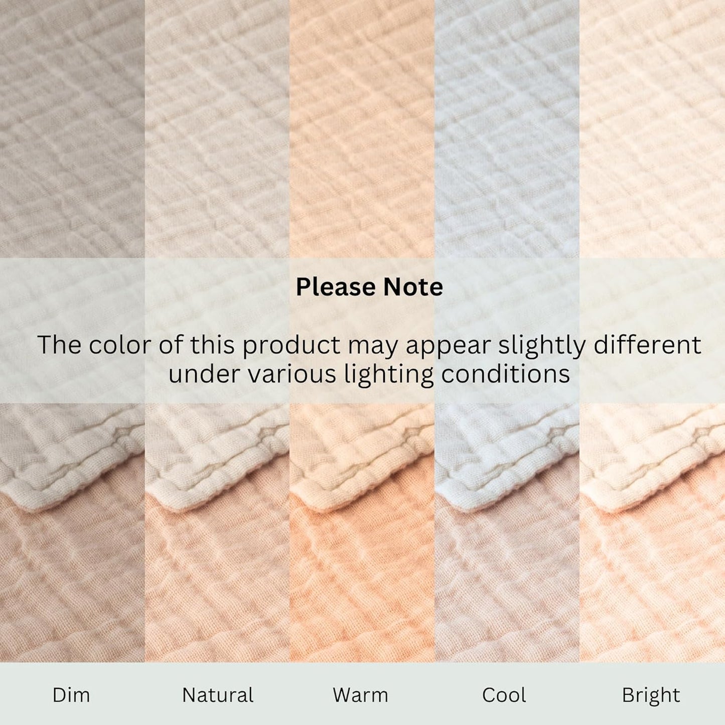 Salt Earth 100% Cotton Muslin Blanket, Gauze Blanket 50"X60" Throw with Tassel 6 Layered, Couch, Bed, Living Room, Home,Lightweight & All Season Blankets & Throws, Skin Friendly (Rose Dust/Moonbeam)