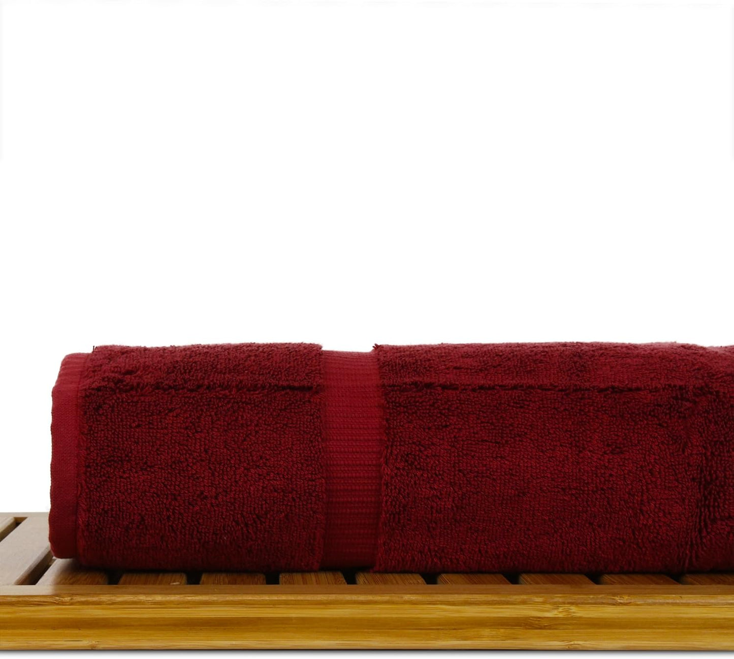 Luxury Hotel & Spa Ultra Soft Bath Towels 100% Turkish Cotton - Cranberry - Set of 2