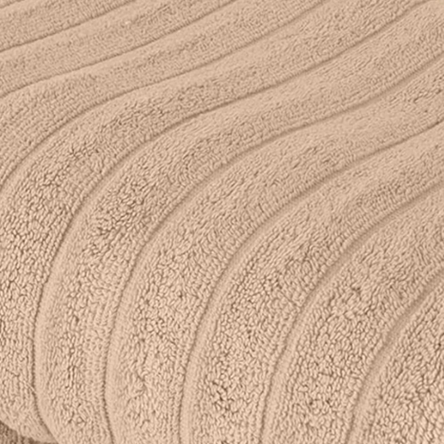 Classic Turkish Towels CTT - Premium 2 Piece Jumbo Bath Sheets, 100% Turkish Cotton, Absorbent & Ultra Comfy Bath Towel Sheets for Hotels & Spa | 40"x65" (Almond Beige)