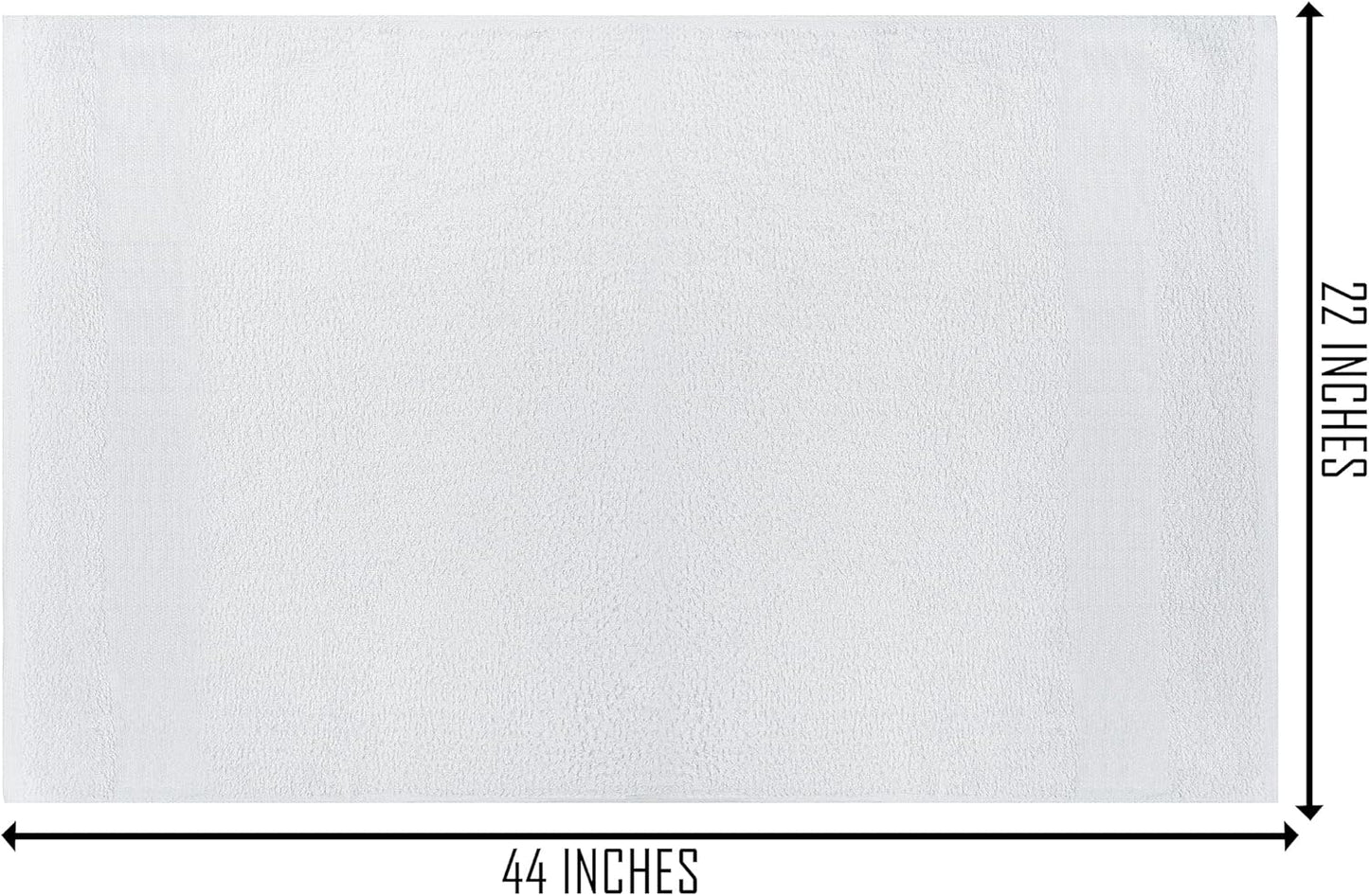 (Pack of 12 White Bath Towels Bulk 22x44 Inches -Economy Cheap Bath Towels for Commercial Uses, Gym, Salon, Spa & Hair -Lightweight Bath Towels Quick Drying -Bath Towels Sets Bulk