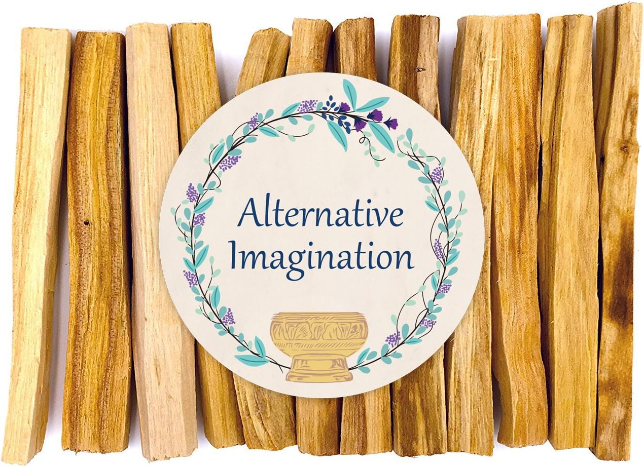Palo Santo Sticks - Incense Sticks for Spiritual Cleansing, Stress Relief, Meditation Accessories, Home Fragrance - Sustainably Wild Harvested - Pack of 12 - Alternative Imagination