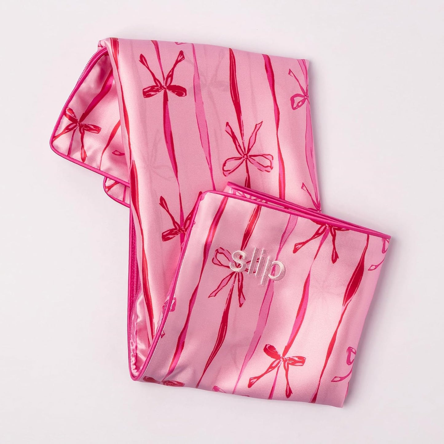 slip Queen Silk Pillowcase – Strawberry Cupcake Limited Edition with Piping – Anti-Frizz, Anti-Crease, Anti-BedHead – 100% Pure Mulberry Silk