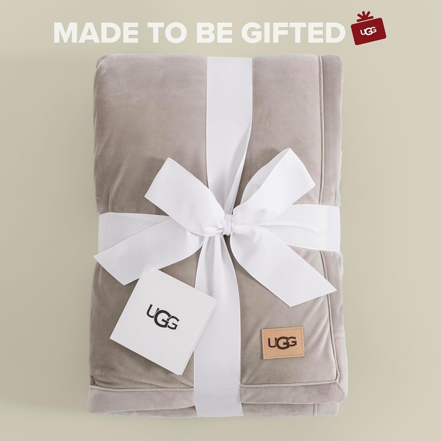 UGG Bliss Throw Blanket Plush Soft Fleece Fluffy Blankets for Bed or Couch Oversized Warm Reversible Machine Washable Medium Weight Home Decor Giftable Throw, 50-inch x 70-inch, Oyster Brown