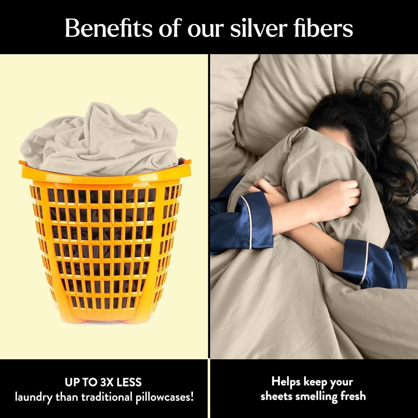 Miracle Made® Extra Luxe Cool It Tech Pillowcases (Sand, King/Cali King)