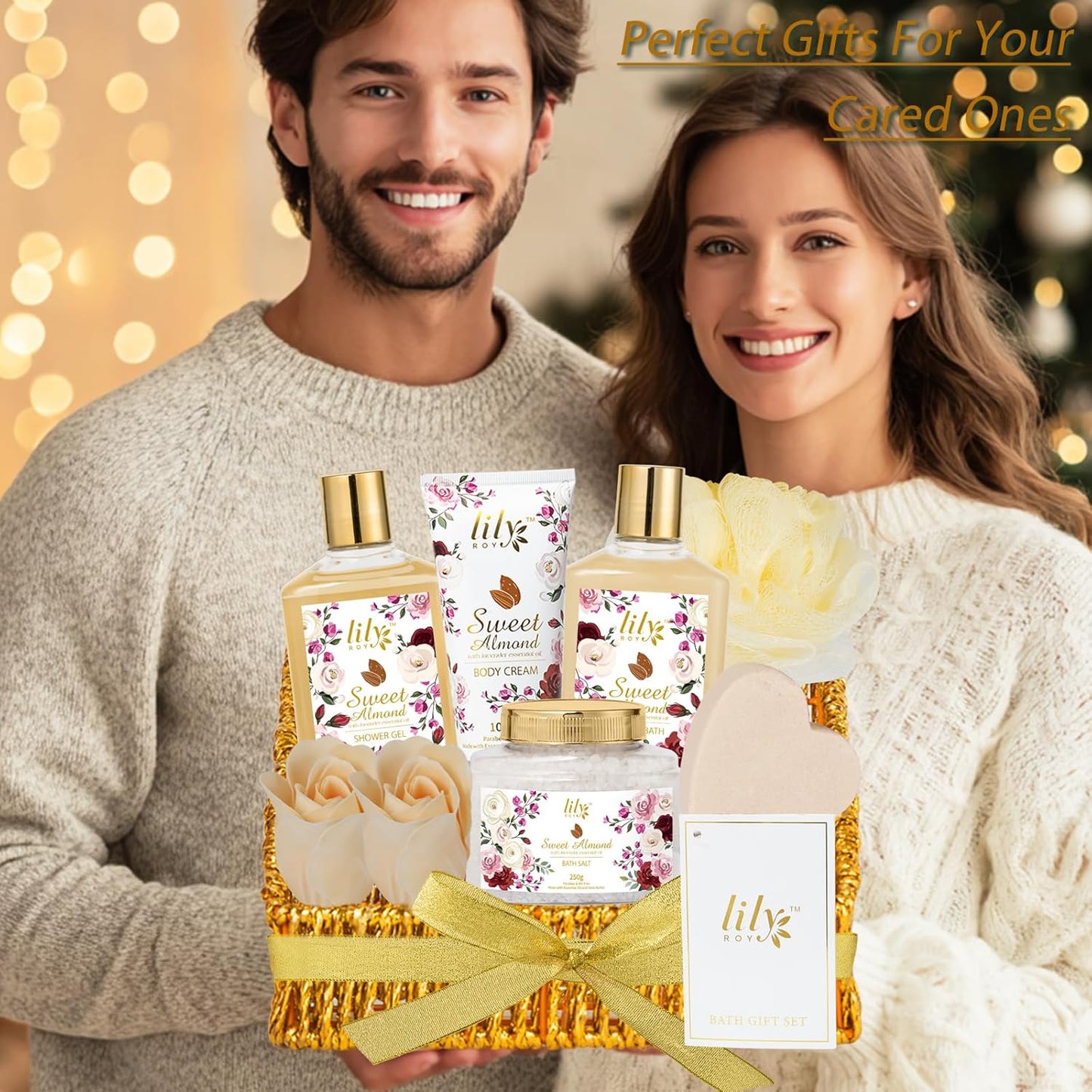 Christmas Gifts for Women - 9 Pcs Luxury Bath and Body Gift Basket Set Spa Gift Basket Set for Women, Gift Set | Perfect Valentine's, Birthday, Mothers Day Gifts for Mom, Gift for Mom All Occasion