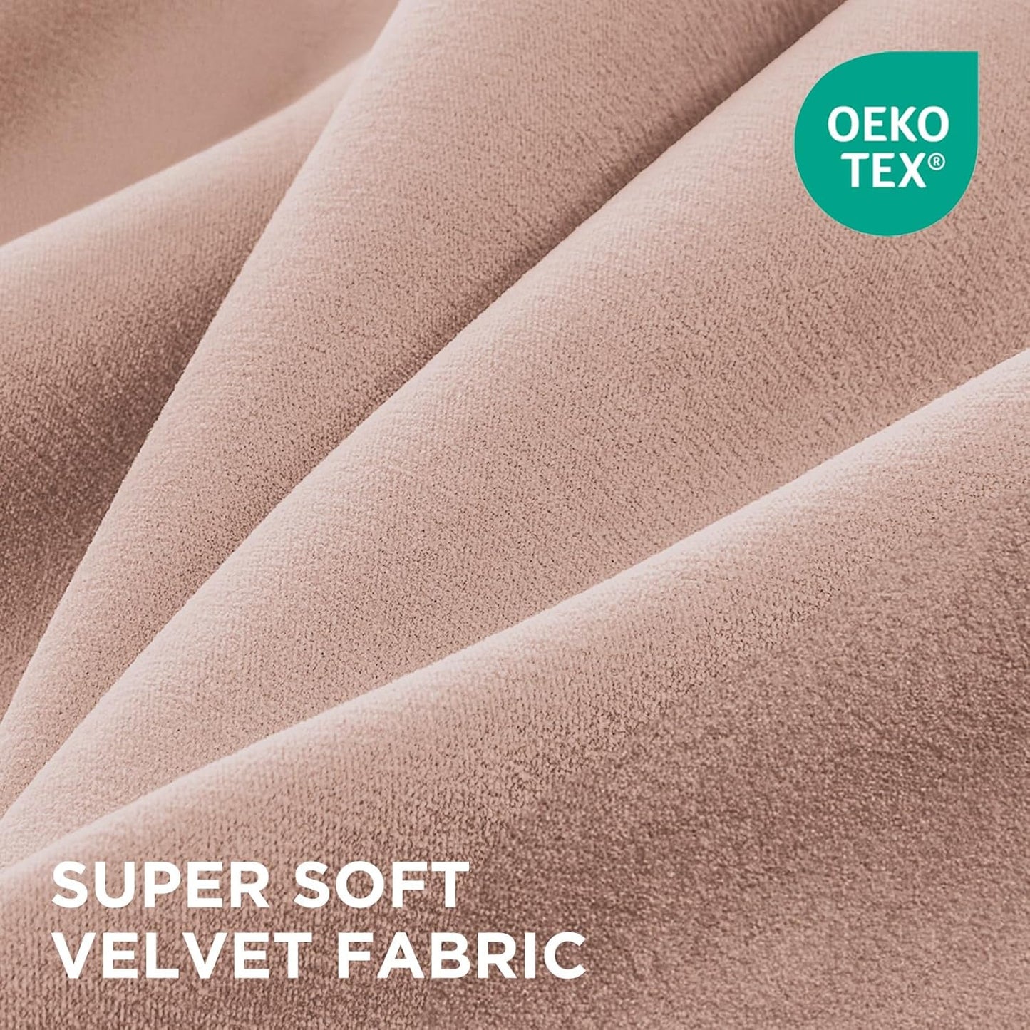 Joydeco Candy Pink Velvet Curtains 90 Inches 2 Panels, Luxury Thermal Insulated Soft Pink Curtains for Bedroom & Living Room, Room Darkening Velvet Drapes, Rod Pocket (52W x 90L)