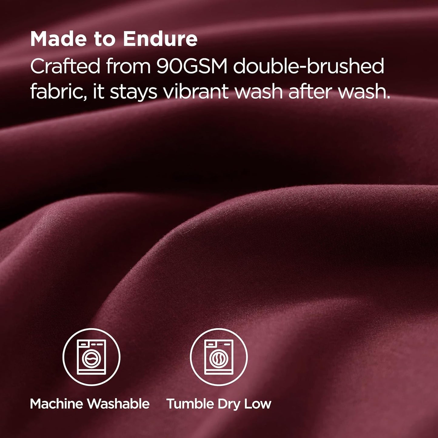 Bedsure Queen Pillow Cases Set of 2 - Burgundy Brushed Microfiber Pillowcase 2 Pack, Super Soft Pillowcase, Pillow Case Covers with Envelope Closure, Wrinkle, Fade and Stain Resistant, 20x30 Inches