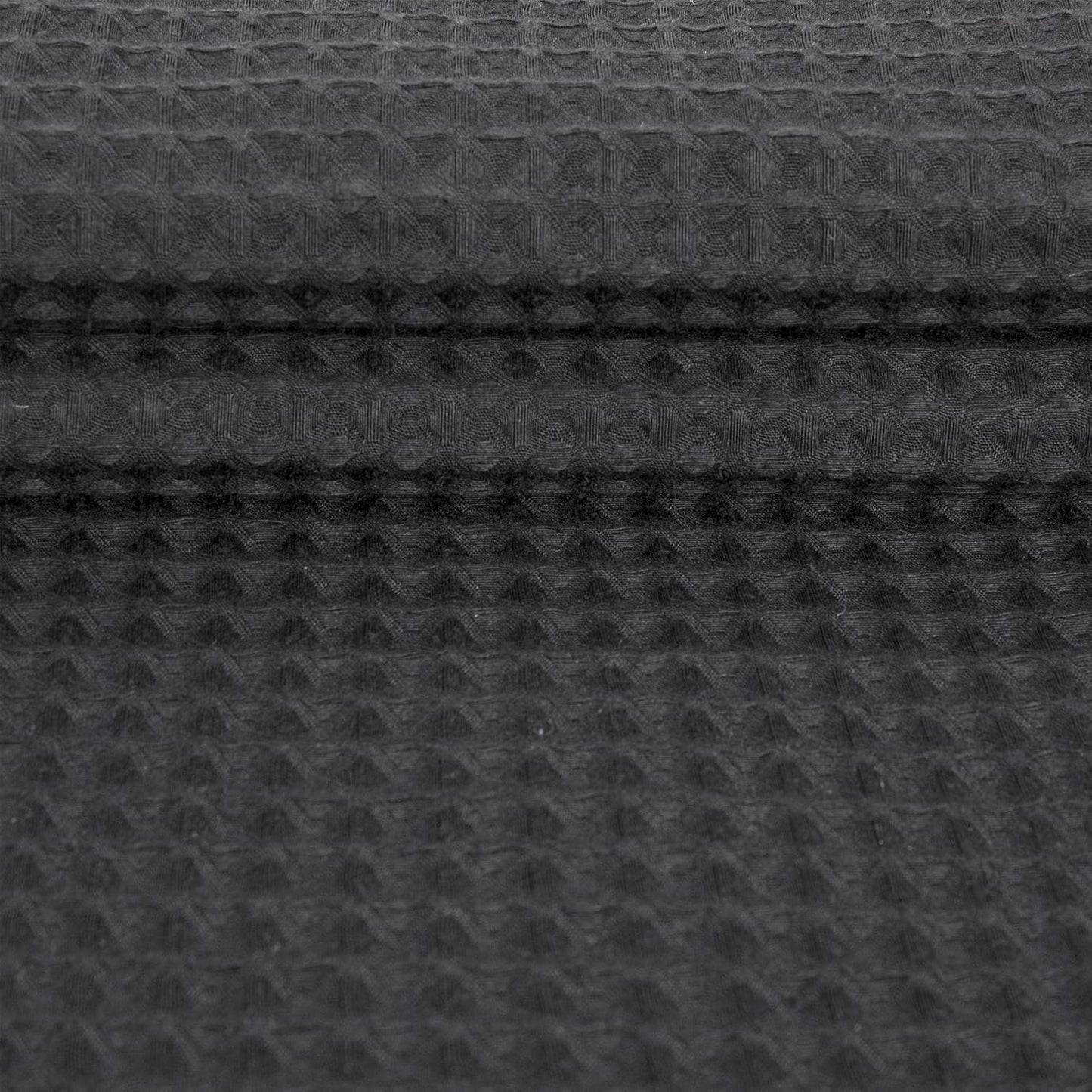 River Dream Extra-Long Waffle Weave Shower Curtain with Snap-in Liner,Cotton Blend Fabric Heavy Duty,No Hooks Needed Shower Curtain for Bathroom,Hotel Quality Shower Curtain Set, Black,71x86 inches