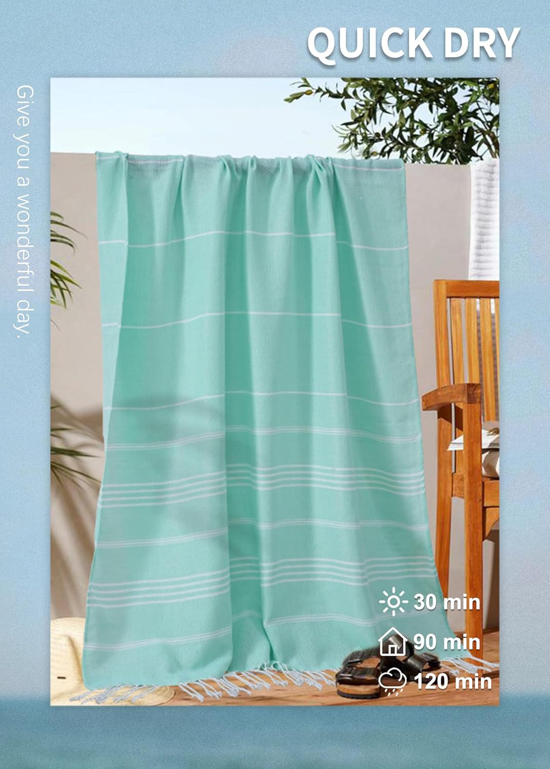 6 Packs Oversized Turkish Beach Vacation Essentials Bath Towel Set Bulk Extra Large Sand Free Quick Dry Swim Camping Pool Clearance Towels Travel Blanket Adult Stripe Proof Cloud Men Women Adult