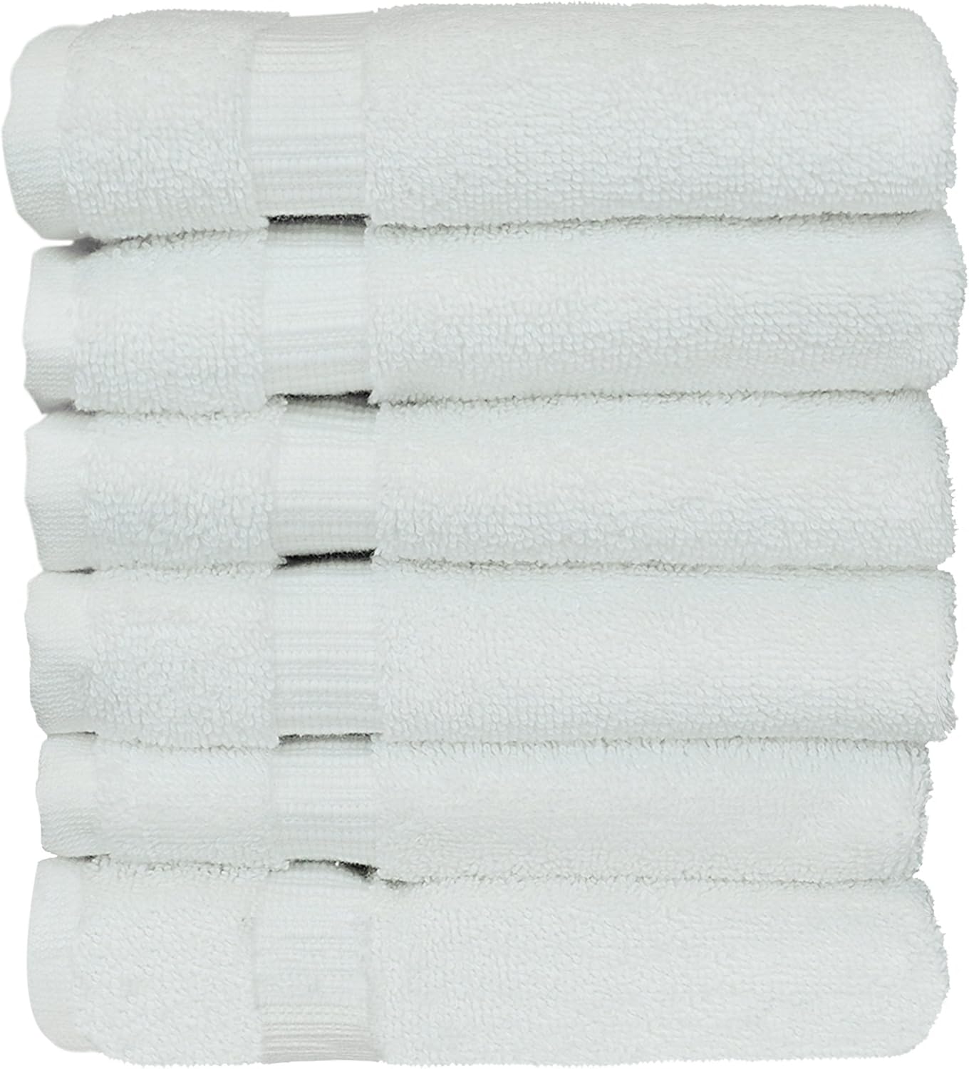 BC BARE COTTON 1 Eco Products (Washcloths - Set of 6, White)