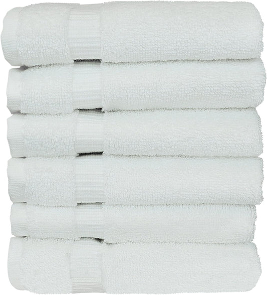 BC BARE COTTON 1 Eco Products (Washcloths - Set of 6, White)