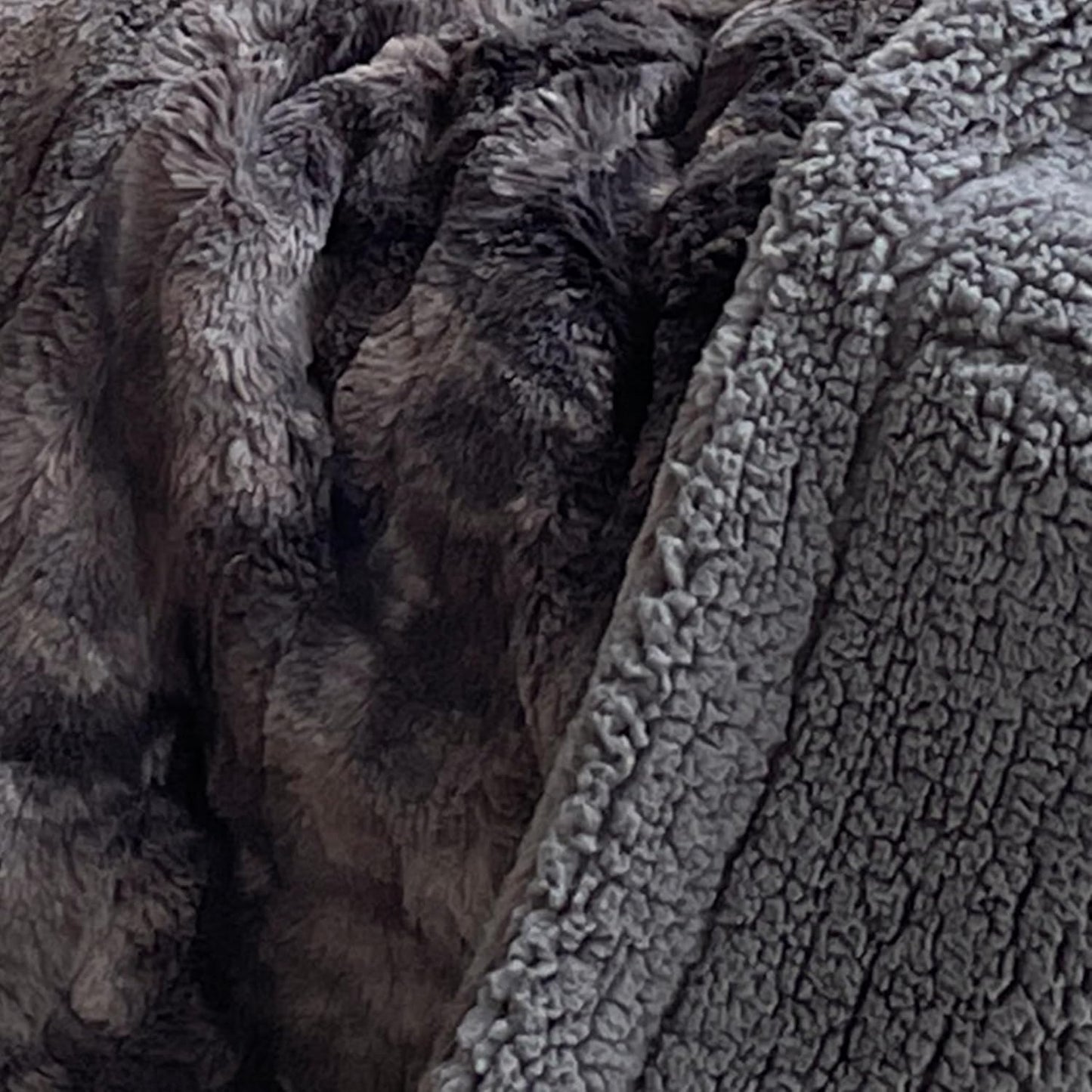 Electric Heated Blanket Throw Size 50" x 60", Super Cozy Warmth Soft with 4 Heating Levels & 4 Hours Auto Off, Plush Faux Fur, Machine Washable, Home Office Use, Gradient Gray