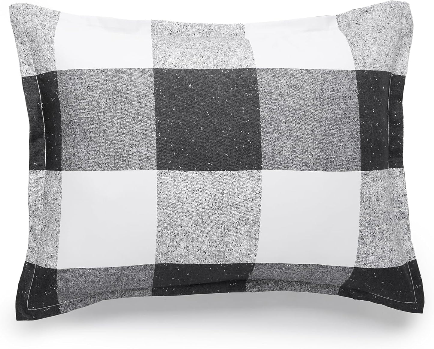 Amazon Basics Lightweight Microfiber Comforter Sets, 2-Pieces, Black/White,Checkerboard,Twin/Twin XL