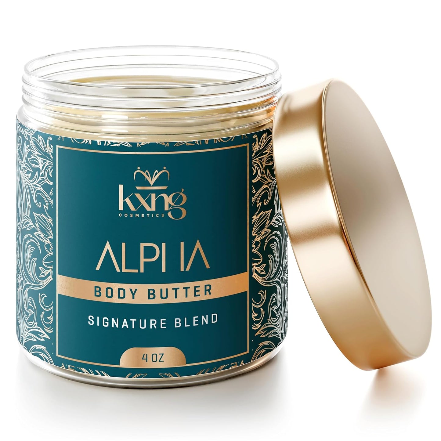 KXNG Whipped Shea Butter Moisturizer, Deep Hydration Body Butter for Men & Women, Silky, Lightweight Body Cream, Cruelty-Free
