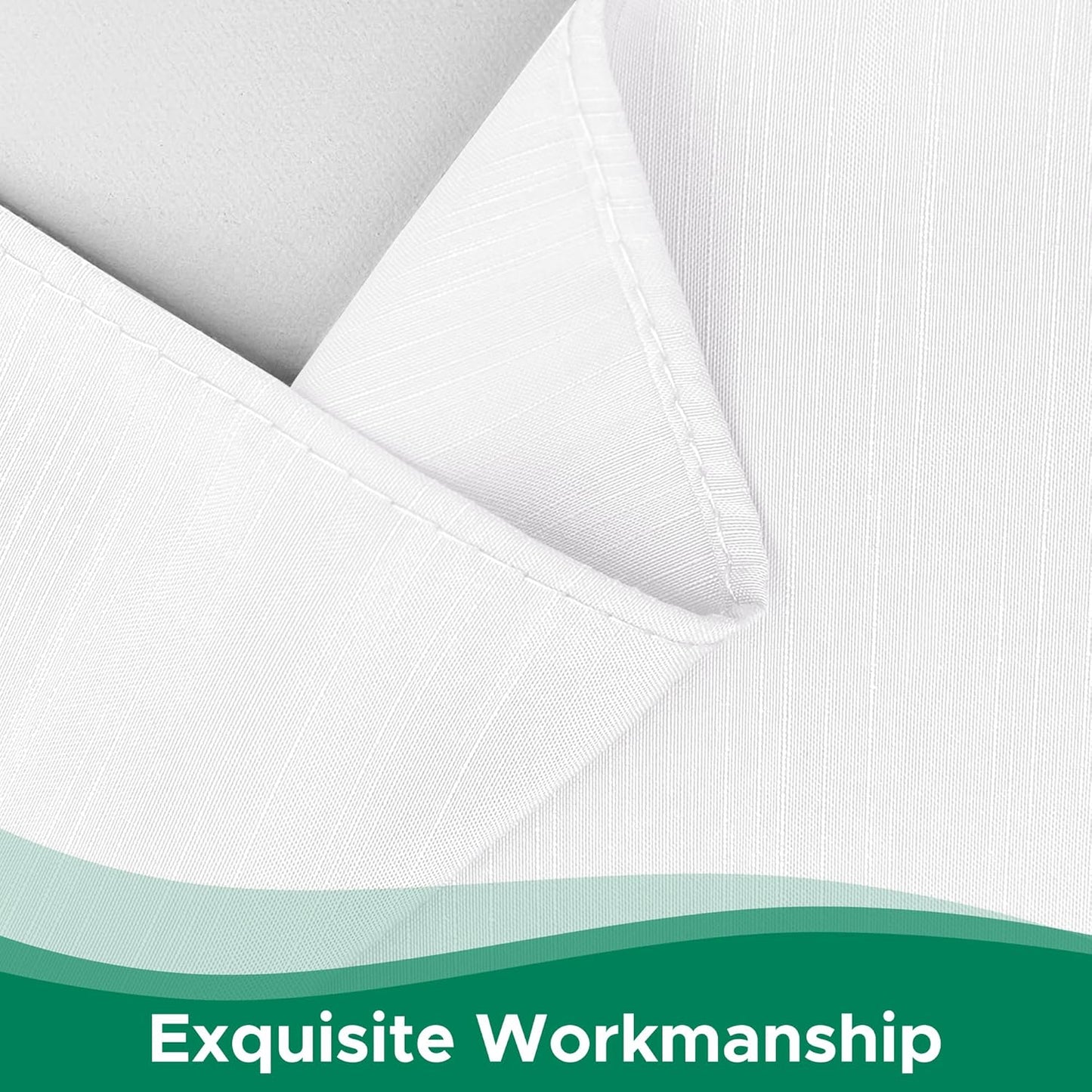 Biscaynebay Wrap Around Bed Skirts for King & Cal King Beds 17" Drop, White Adjustable Elastic Dust Ruffles Easy Fit Wrinkle & Fade Resistant Silky Luxurious Fabric Solid Machine Washable