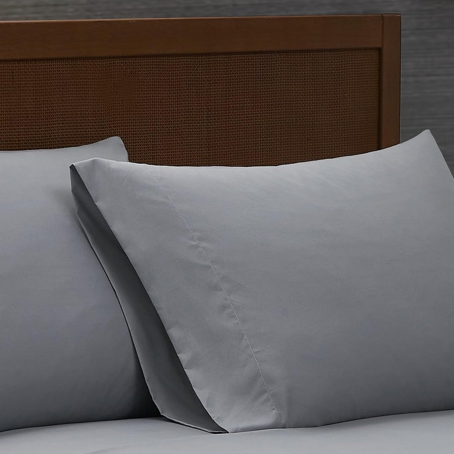 London Fog Garment Washed Solid Sheet Set Grey Microfiber 3-Piece Twin XL Sheet Set, Solid Themed, Deep Pocket, Adult and Teen, Oeko-TEX Certified