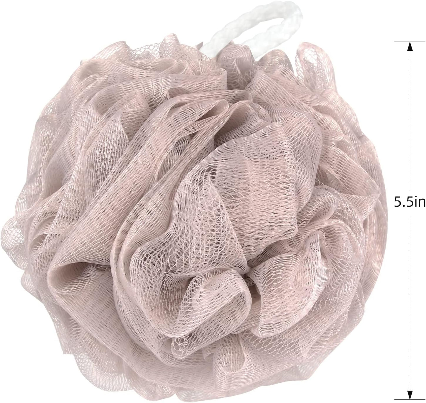 Fu Store Loofah Sponge Shower Loofahs 70g Bath Sponges Mesh Balls 4 Colors for Body Scrubber Exfoliator Wash Back Scrubbers Bathroom Men Women 4 Pack Cleaning Bathing Accessories Blue Beige Green Pink