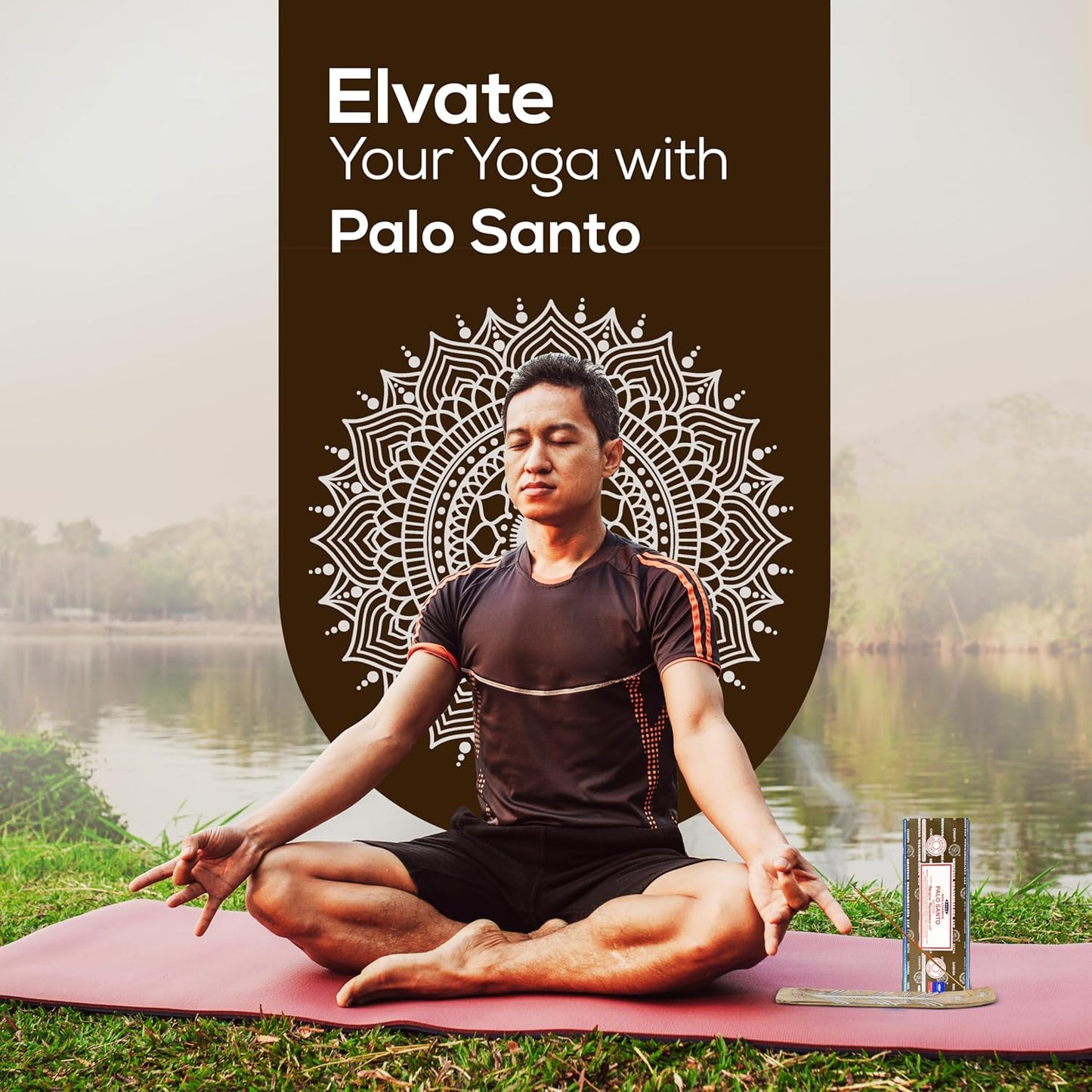 Satya Nag Champa Palo Santo Incense Sticks 250 gm Pack, Insenses with Raajsee Insence Holder Bundle, Nag Champa Natural Incense