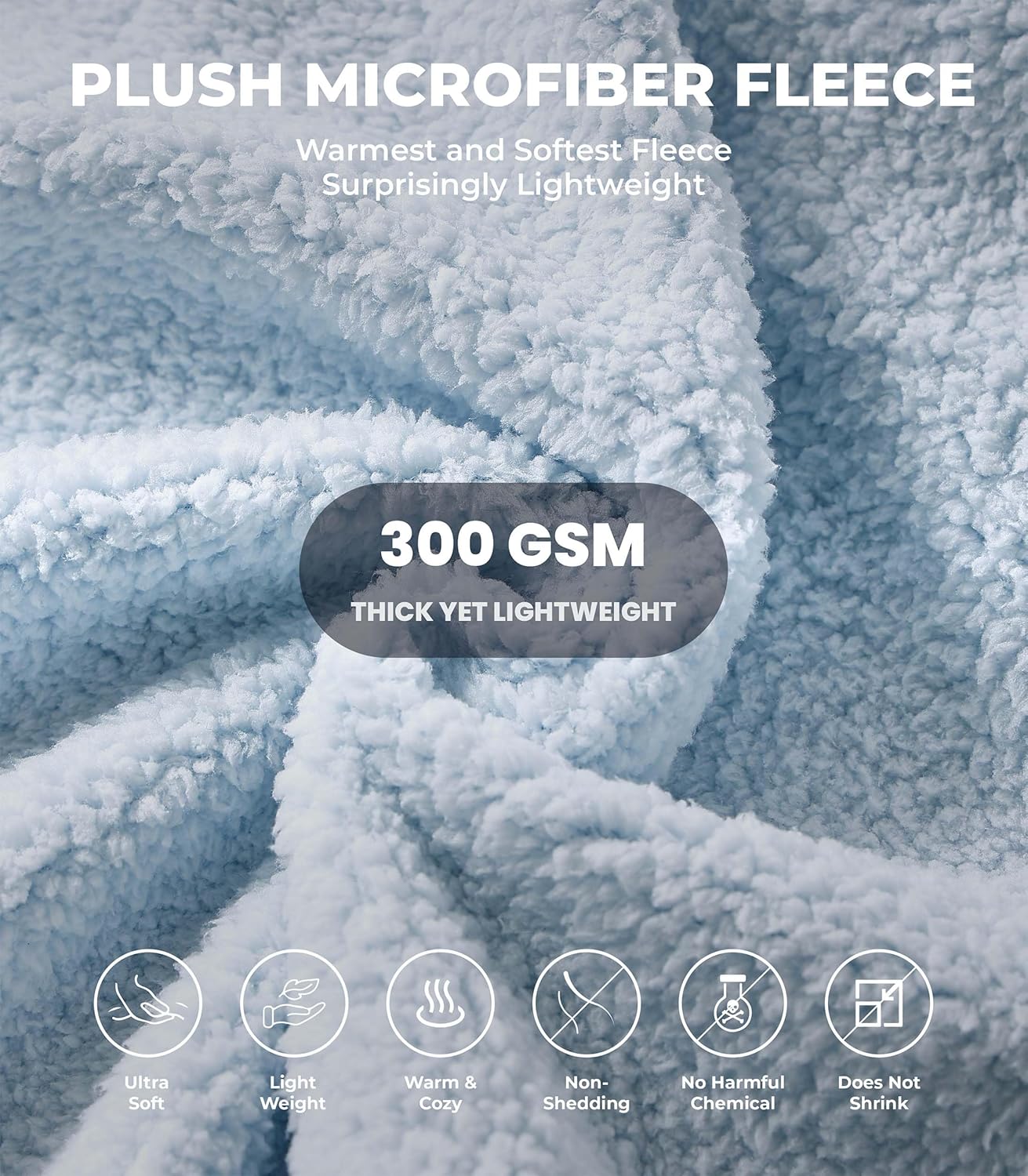 Plush Microfiber Fleece Robe | Super Soft & Warm | Lightweight | Full Length