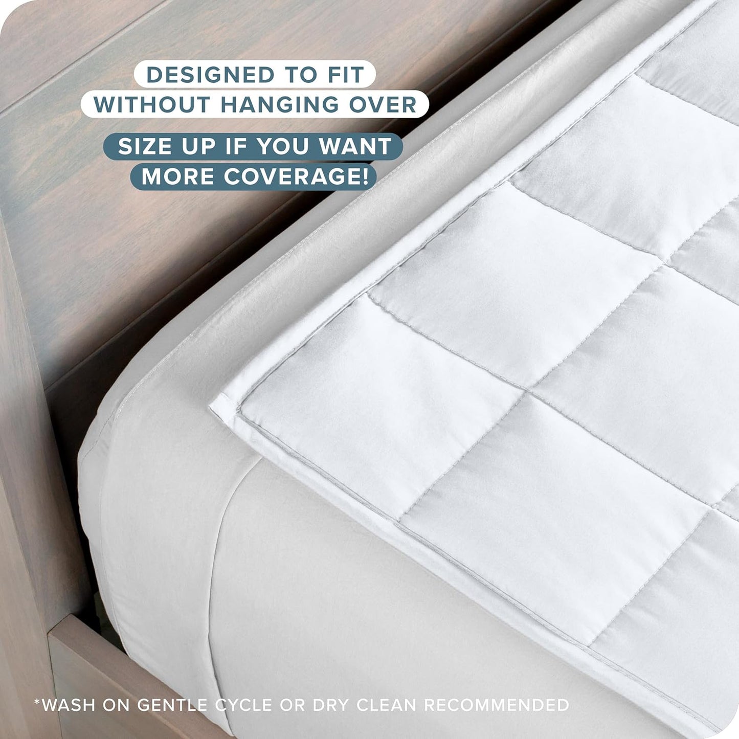 Bare Home Weighted Blanket King Size 25lb (80" x 87") for Adults - All-Natural 100% Cotton - Premium Heavy Blanket Nontoxic Glass Beads (White, 80"x87")