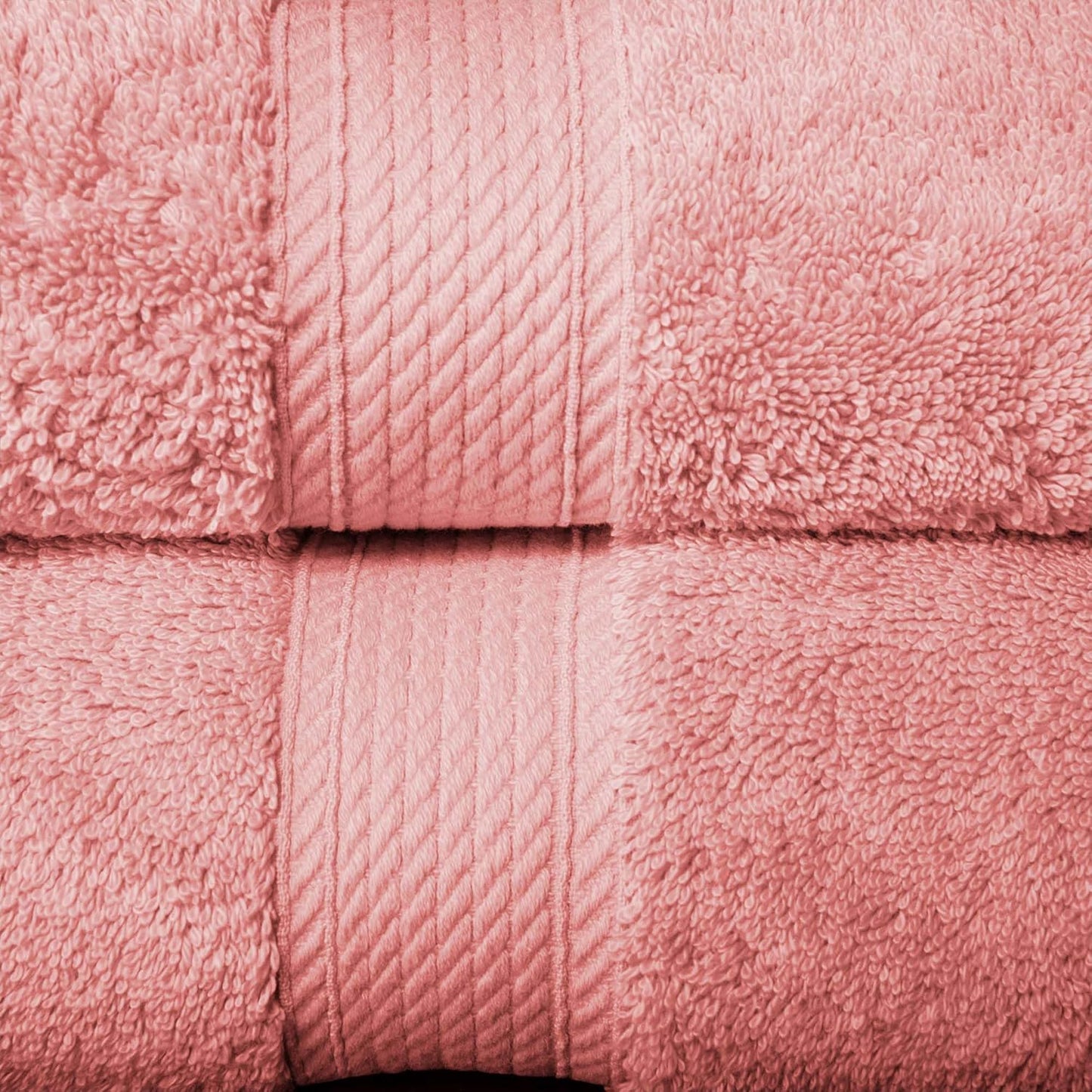 Superior Egyptian Cotton Pile 10 Piece Towel Set, Includes 2 Bath, 4 Hand, 4 Face Towels/Washcloths, Ultra Soft Luxury Towels, Thick Plush Essentials, Guest Bath, Spa, Hotel Bathroom, Tea Rose