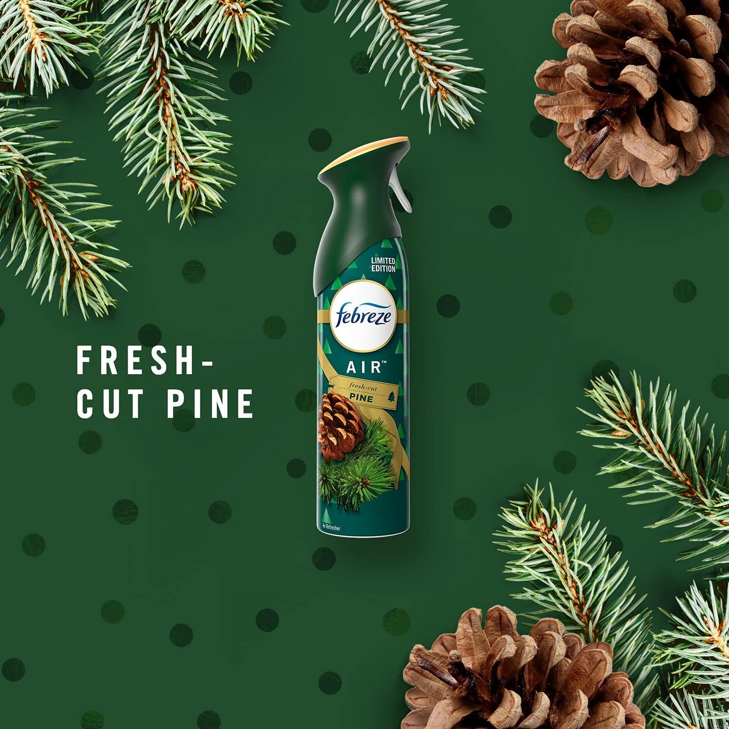 Air febreze Spray Fresh Cut Pine, Holiday Collection, 8.8 Ounces (2 Pack)