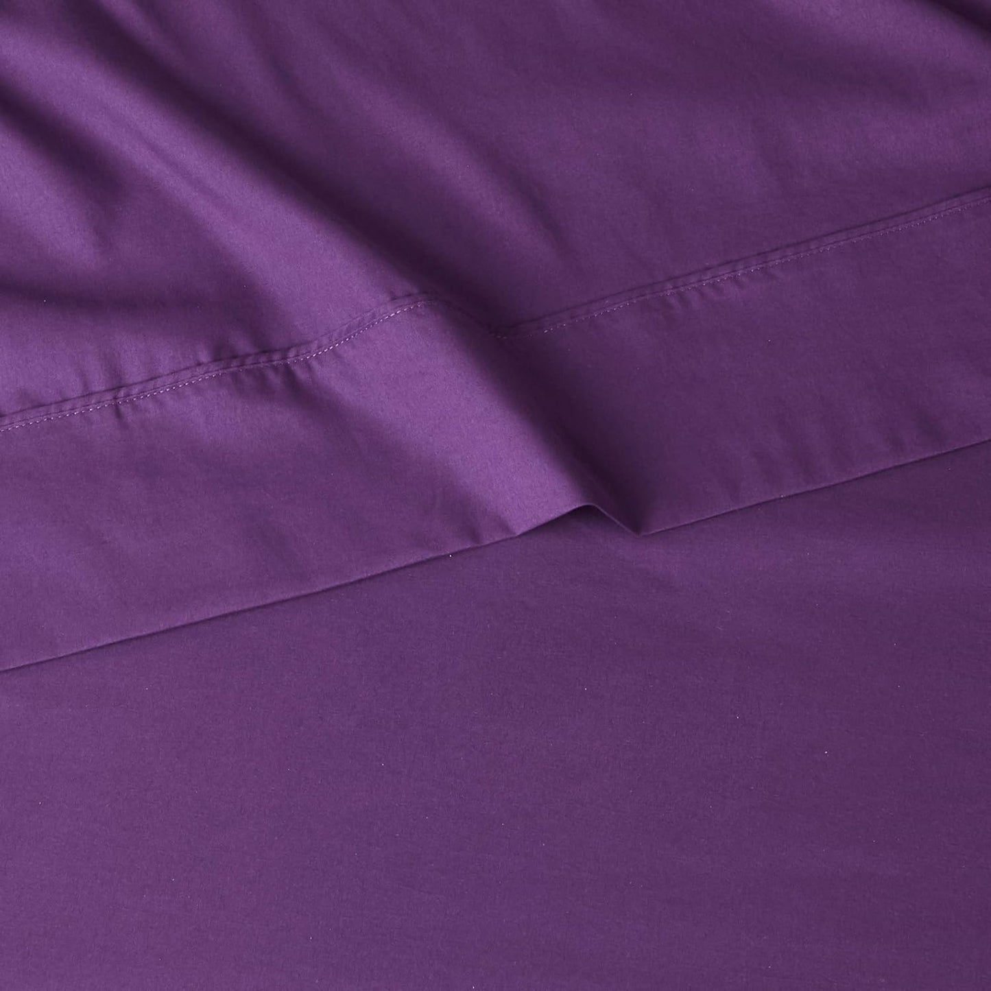 Amazon Basics Lightweight Super Soft Easy Care Wrinkle Free Microfiber 3 Piece Bed Sheet Set with 14-Inch Deep Pockets, Twin, Plum, Solid, Kids, Men & Women Bedding
