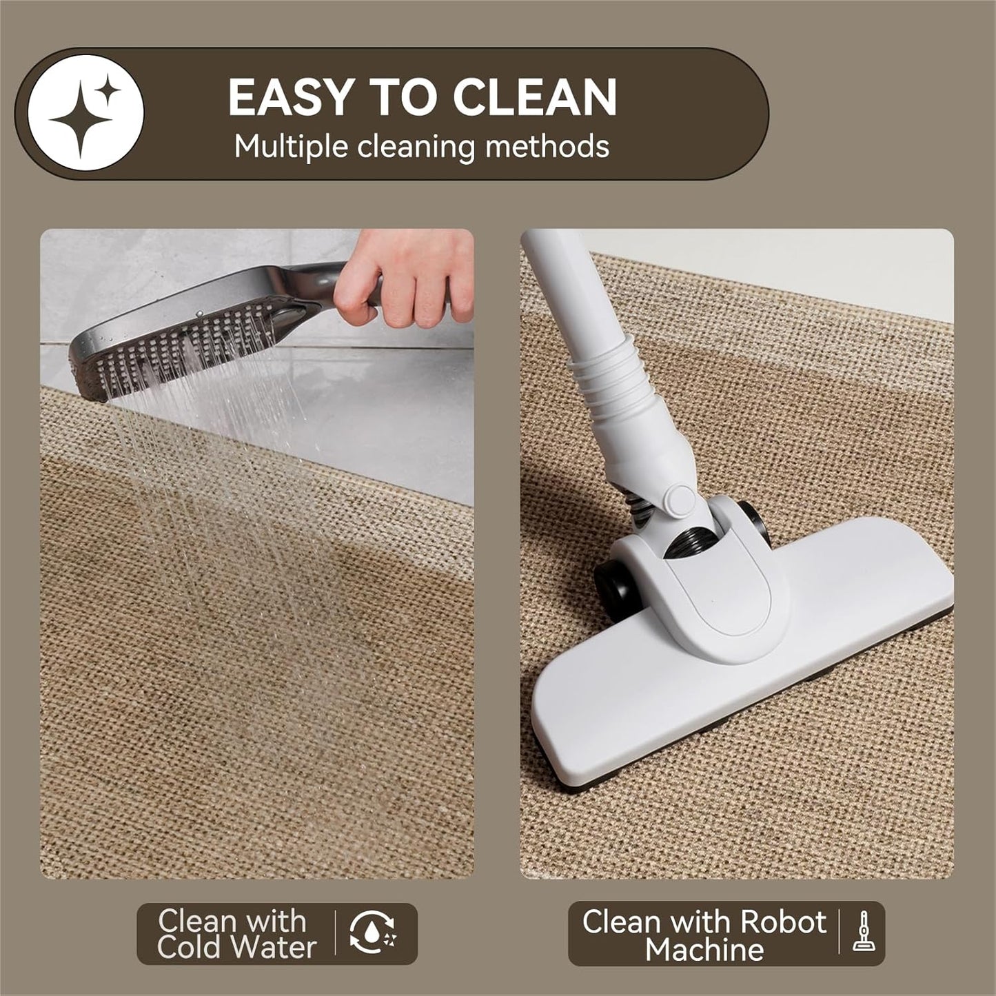 Bathroom Rugs, Ultra Thin Bath Mat Fit Under Door Super Absorbent Non Slip Quick Dry Bath Mat, Rubber Backing Shower Mat Outside Shower