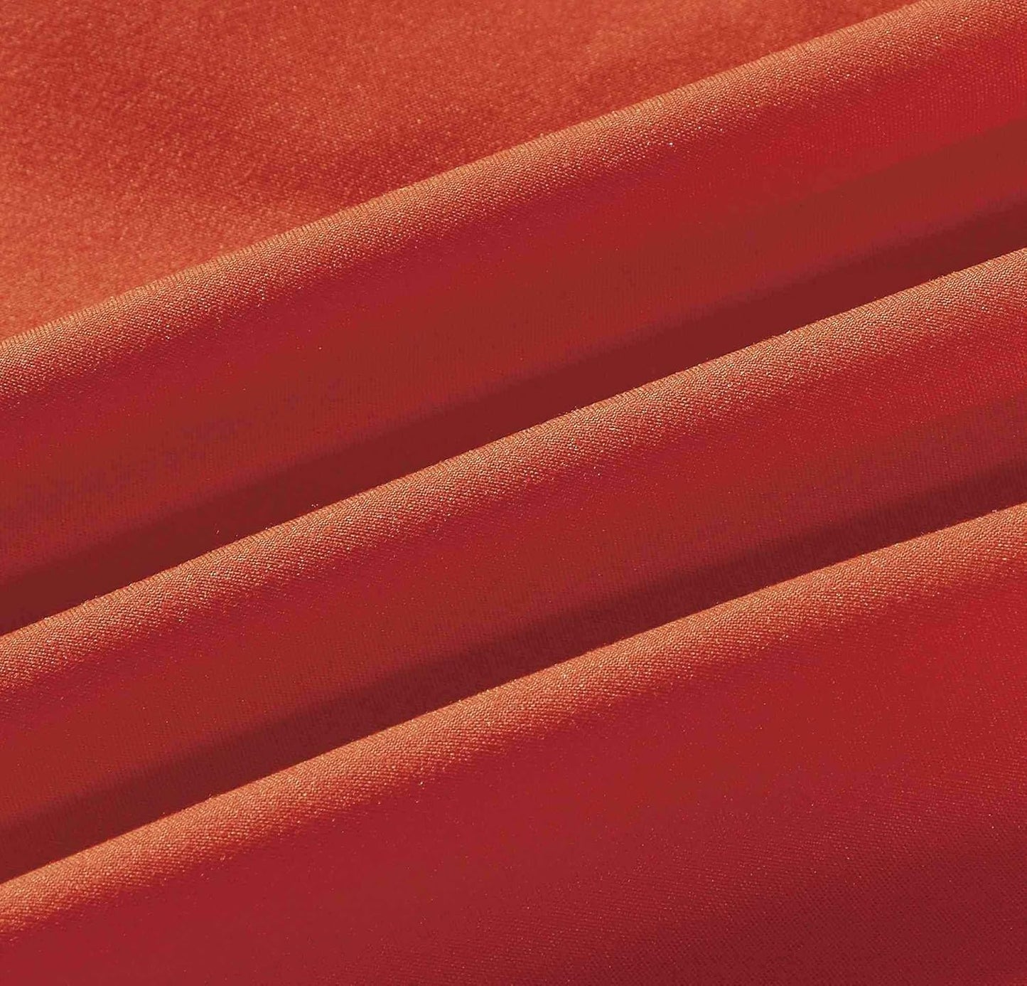 Sheets & Beyond Wrap Around Solid Microfiber Luxury Hotel Quality Fabric Bedroom Gathered Ruffled Bedding Bed Skirt 14 Inch Drop (Queen, Orange)