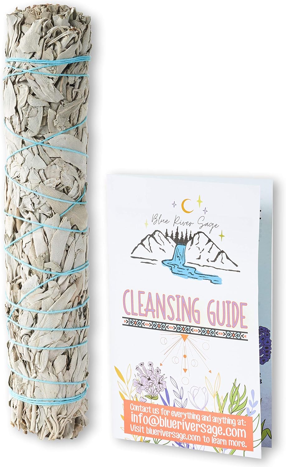 9-Inch White Sage Smudge Sticks ~ Sustainably Harvested ~ for Smudging & Cleansing ~ Instructions Included (3 Pack)