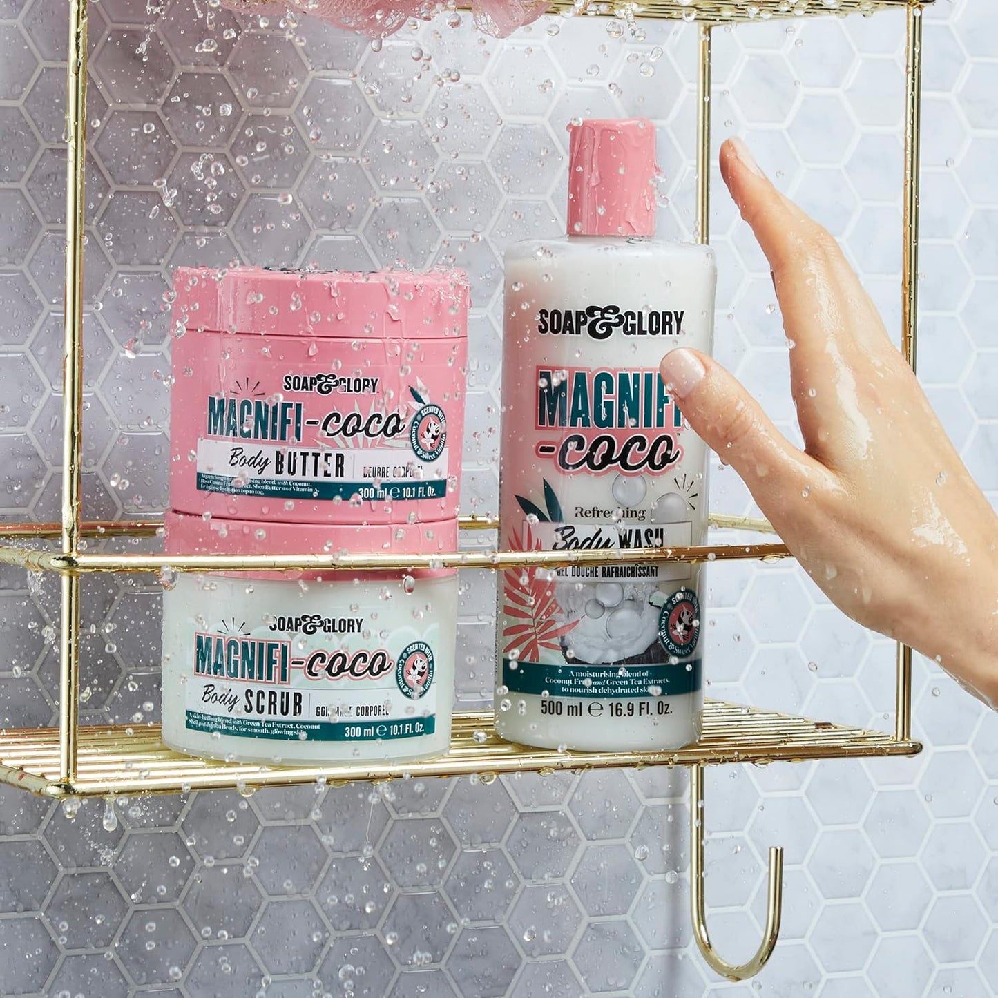 Soap & Glory Magnifi-Coco Body Lotion - Coconut Body Moisturizer with Vitamin A, Shea Butter & Rose Canina Fruit Oils - Rich Moisturizing Lotion for Dehydrated Skin (500ml) (Pack of 2)