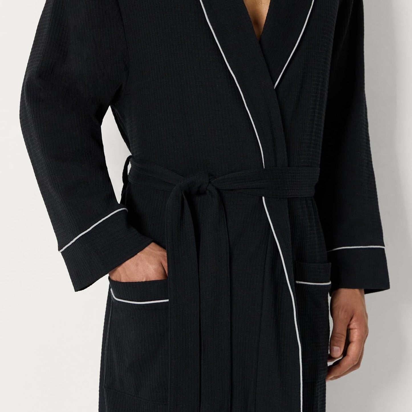 Amazon Essentials Mens Lightweight Waffle Bathrobe (Available in Big & Tall)