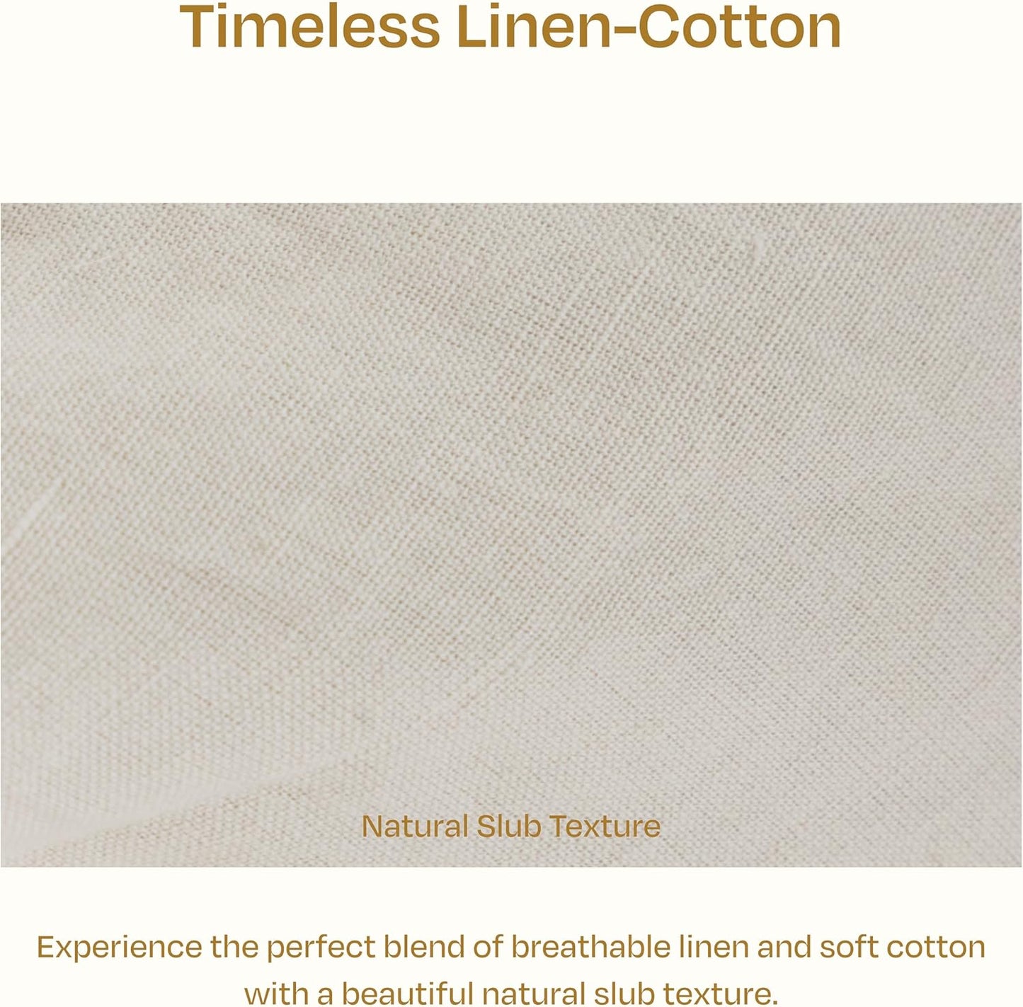 California Design Den King Size Duvet Cover Set, 3 Piece Duvet Cover & Sham Set Textured Natural Duvet Cover 106" x 90" to Fit King Size Duvet (Linen-Natural, King)