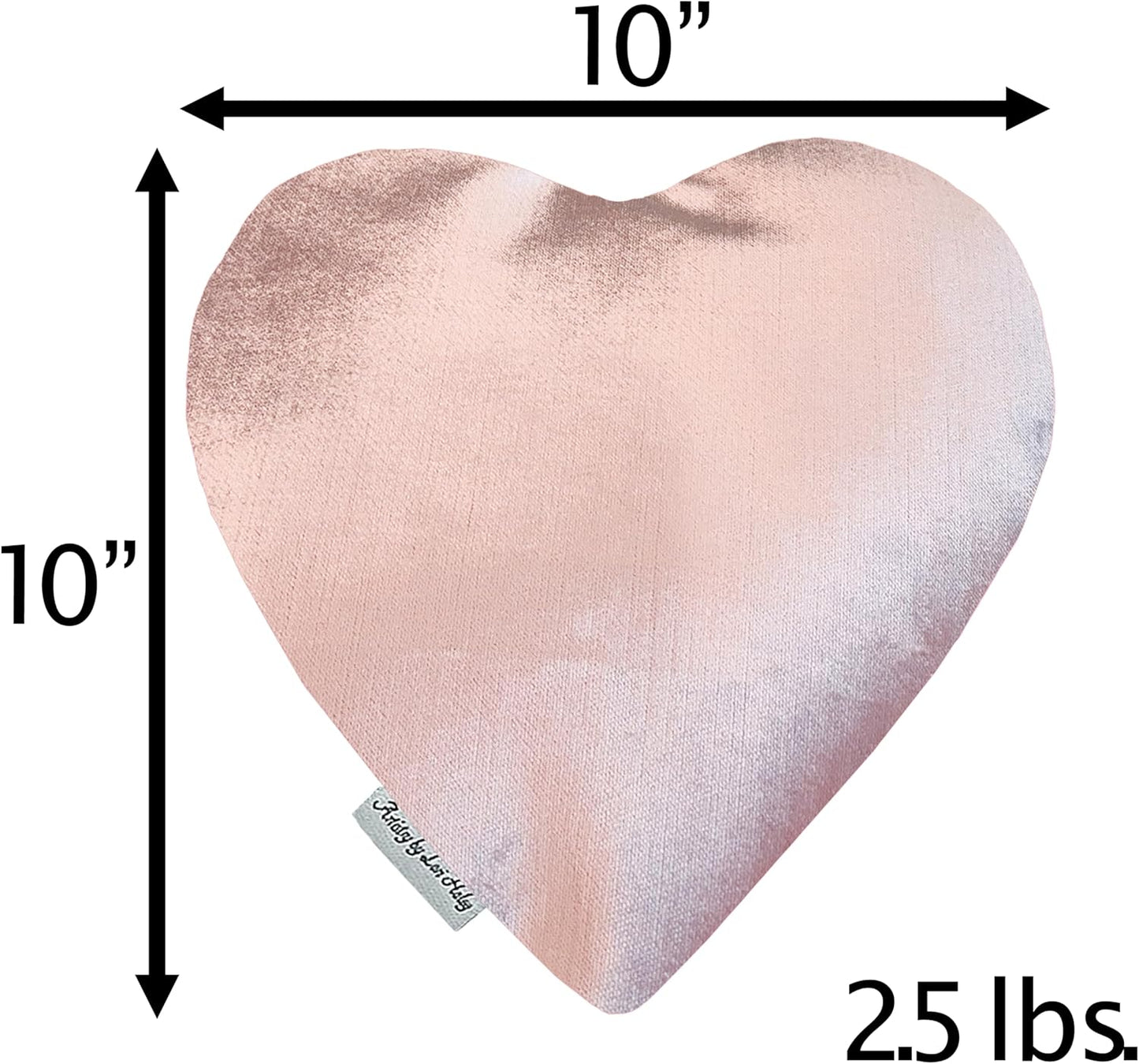 Heat Pack - Handmade Microwavable Heating Pads - Breast Cancer Heart - Microwave Heating Pad for Rapid Pain Relief & Comfort - Suitable for The Neck, Stomach Cramps & More - Heat Wrap or Hot Compress